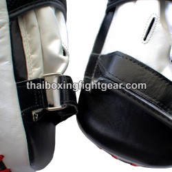 Mitts punzantes, patas de oso de cuero blanco/negro fairtex | Fairtex