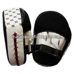 Mitts punzantes, patas de oso de cuero blanco/negro fairtex | Fairtex