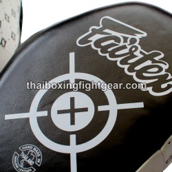 Mitts punzantes, patas de oso de cuero blanco/negro fairtex | Fairtex