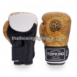 Guantes de boxeo Thai TOP KING HAPPINESS CHINESE-TKBGCT-CN01 Blanco