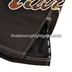 Shorts de MMA Fairtex negro/camuflaje | MMA Shorts