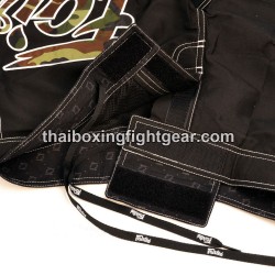 Shorts de MMA Fairtex negro/camuflaje | MMA Shorts