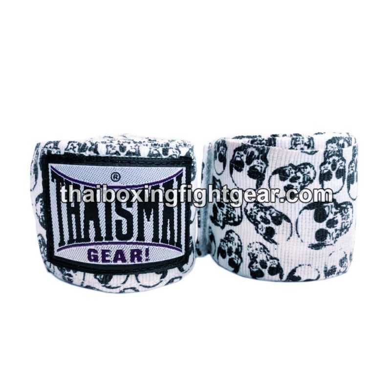 Vendas Thaismai 4.5m HW7003 Muay Thai / MMA  / BOXING / UFC Fancy "Skull" Blanco