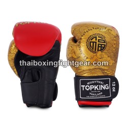 Guantes de boxeo Thai TOP KING HAPPINESS CHINESE-TKBGCT-CN01 Rojo