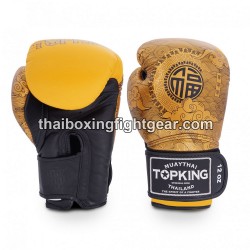 Guantes de boxeo Thai TOP KING HAPPINESS CHINESE-TKBGCT-CN01 Amarillo