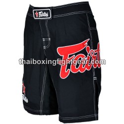 Pantalones Cortos de MMA Fairtex negro/rojo | MMA Shorts