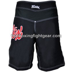 Pantalones Cortos de MMA Fairtex negro/rojo | MMA Shorts