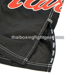 Pantalones Cortos de MMA Fairtex negro/rojo | MMA Shorts