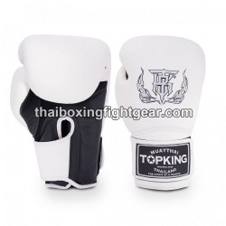 Guantes de boxeo Thai TOP KING SUPER AIR DOUBLE TONE-TKBGSA Blanco Negro
