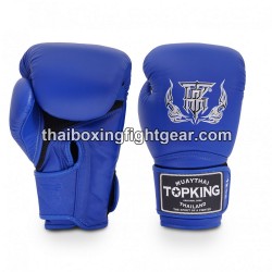 Guantes de boxeo Thai TOP KING SUPER AIR SINGLE TONE-TKBGSA Azul