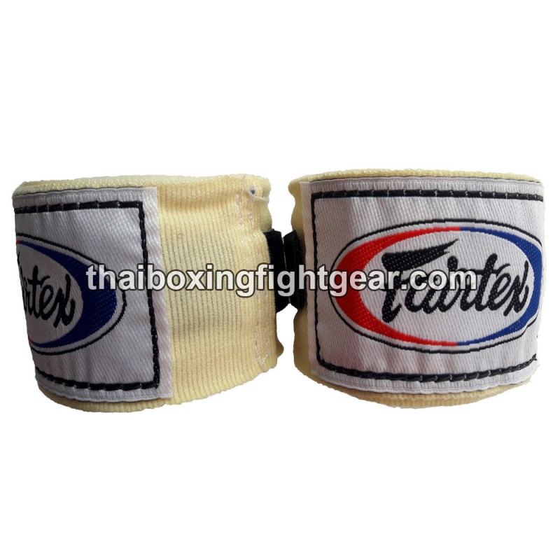 Fairtex HW2 Vendas de boxeo semi-elásticas 180" crema beige | Hand Wraps Fairtex HW2 Vendas de boxeo semi-elásticas 180" crema beige | Hand Wraps