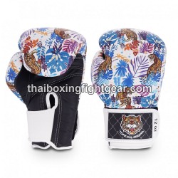 Guantes de boxeo Thai TOP KING WILD TIGER KING-TKBGWT Blanco