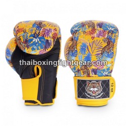 Guantes de boxeo Thai TOP KING WILD TIGER KING-TKBGWT Amarillo