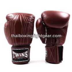 Guantes de Boxeo tailandés Twins BGVL14 Marrón oscuro