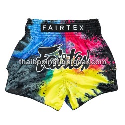 Pantalones cortos de Boxeo Muay Thai Fairtex "BS1938-Black Acid Jazz"
