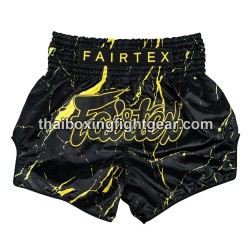 Pantalones cortos de Boxeo Muay Thai Fairtex "BS1947 Black Marble"