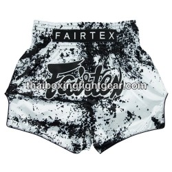 Pantalones cortos de Boxeo Muay Thai Fairtex "BS1948 Grunge White"