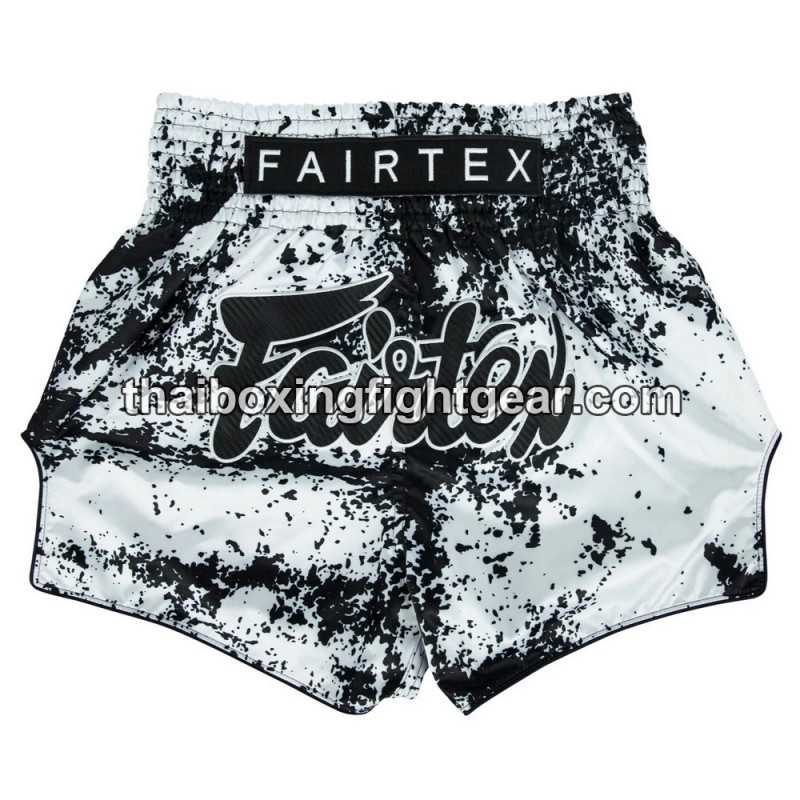 Pantalones cortos de Boxeo Muay Thai Fairtex "BS1948 Grunge White"