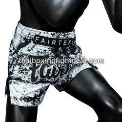 Pantalones cortos de Boxeo Muay Thai Fairtex "BS1948 Grunge White"