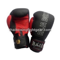 Raja Boxing Guantes de Boxeo Muay Thai Cuero RJB-P1-1 Negro Rojo