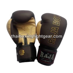 Raja Boxing Guantes de Boxeo Muay Thai Cuero RJB-P1-1 Brown Beige