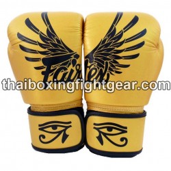 Guantes de boxeo tailandés Fairtex Falcon Gold | Guantes
